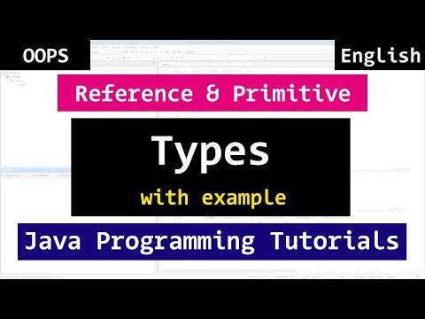 Java  Reference and Primitive Data Types | Java Object Oriented Video Tutorials