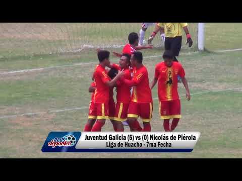 JUVENTUD GALICIA (5) vs (0) NICOLÁS DE PIÉROLA - FÚTBOL HUACHANO - 7MA FECHA/2018.