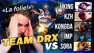 UNE GAME LÉGENDAIRE, TOP CN vs DRX - Pandore Reacts 'Douyu (JJ King, KZH, Imp) vs DRX - KZH Pov'
