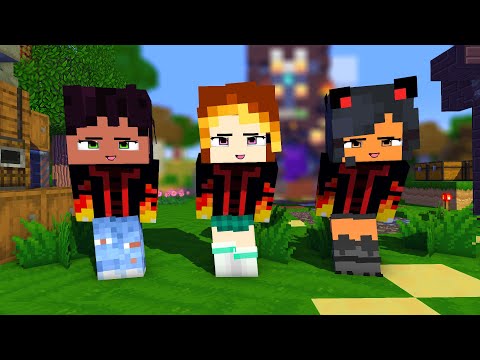 POI POI FIRST MEET SHUFFLE DARLING OHAYO ELEMENTAL APHMAU CREW - MINECRAFT ANIMATION #shorts