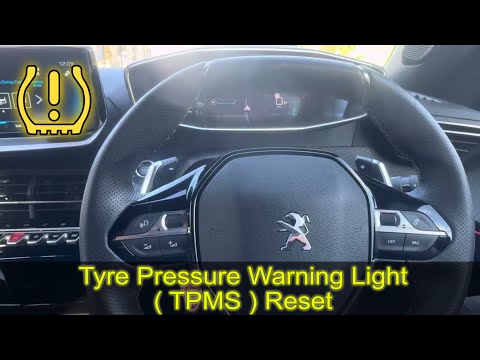 2023 PEUGEOT 2008 tyre pressure warning reset