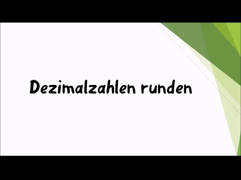 Mathe: Dezimalzahlen runden einfach und kurz erklärt