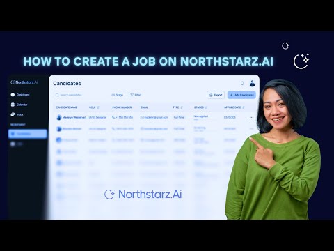how to create a job on Northstarz.ai