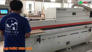 Combo Máy Cắt Ván Công Nghiệp Tectra-328 Và Máy Dán Cạnh Holztek 6 Chức Năng tại Cty New File