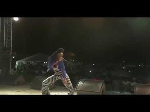 Kisha performing TPM “The People Man” live at Saint Lucia 39 years of Independence concert