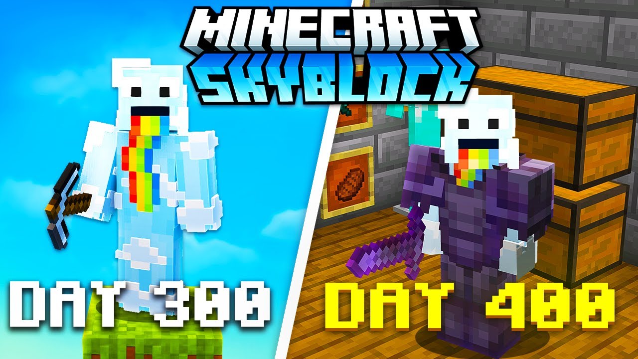 400 Days In Minecraft Bedrock Skyblock