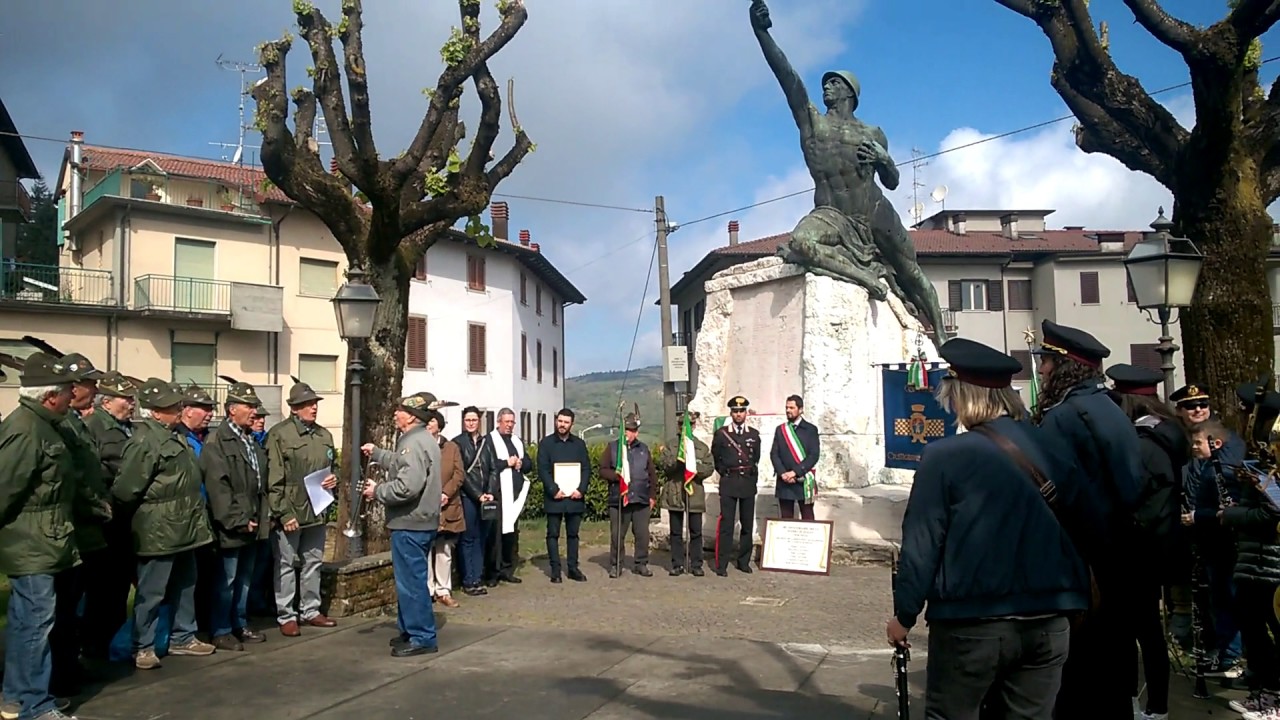 Castiglione dei Pepoli 25 aprile 2017. Gli alpini