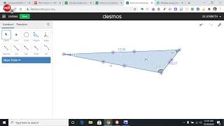 Triangle angles and sides desmos construction