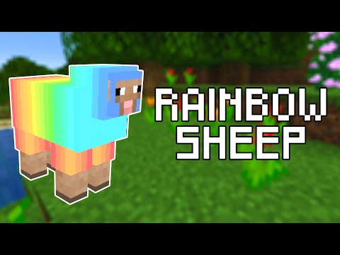 How to Make a Rainbow Sheep in Minecraft (All Versions)