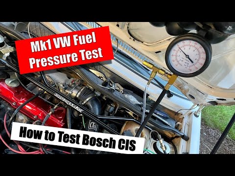 Mk1 VW Bosch CIS Fuel Pressure Test