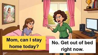 English Speaking Practice | Lazy Girl vs Strict Mom