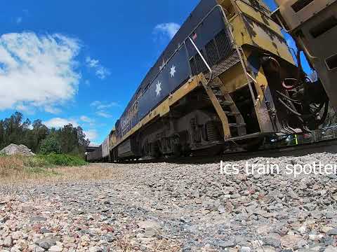 pacific  national fright train heading north (NR34)(NR52)(NR119)