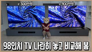 초대형 TV에 미친인간이 집 바꿔가며 화질 비교해 봄