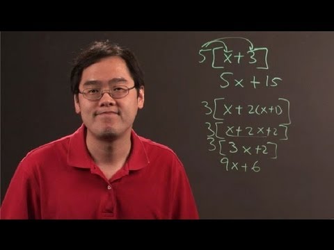 How to Simplify With Brackets in Algebra : Algebra Lessons