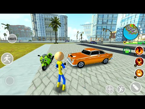 Stickman City Simulator #2 - Cars Driving and Helicopter Flights - Android Gameplay