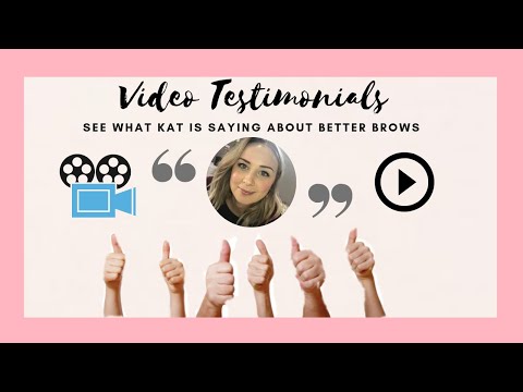 Better Brows Reviews & Client Testimonial Videos: Kat