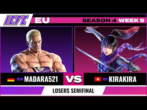 Madara521 (Geese) vs. Kirakira (Kunimitsu) Losers Semifinal - ICFC EU Tekken 7 Season 4 Week 9