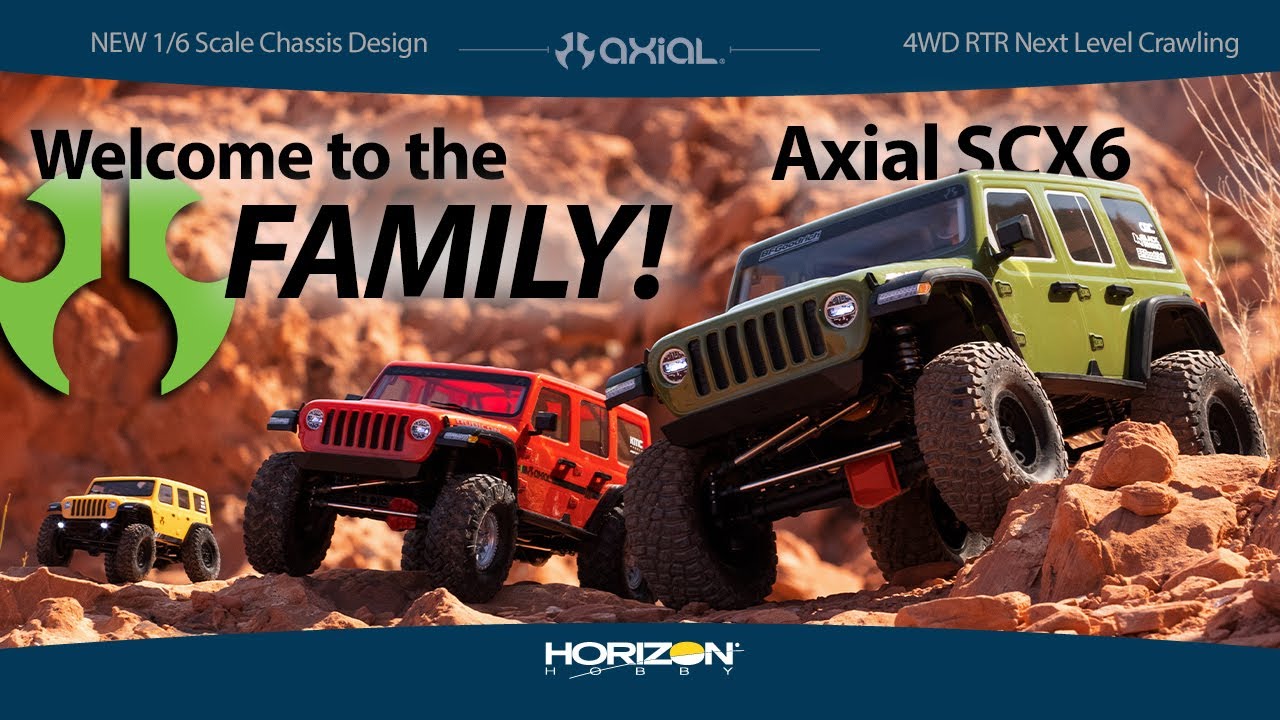 RC auto Axial SCX6 Jeep JLU Wrangler 1:6 4WD RTR, zelená