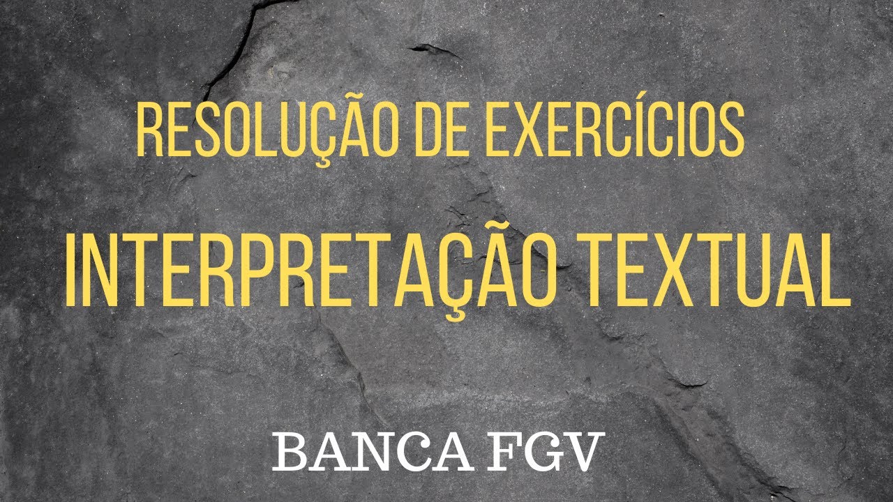 GABARITANDO A FGV - LÍNGUA PORTUGUESA - AULA 1