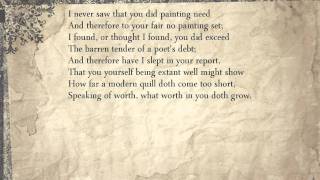 Sonnet 83: I never saw that you did painting need