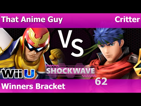 SW 62 Smash 4 - That Anime Guy (C Falcon) vs Critter (Ike) - Winners Bracket
