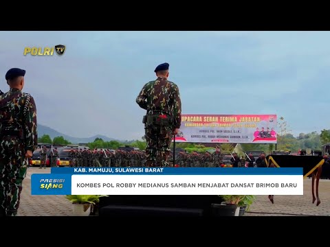 SATBRIMOB POLDA SULBAR GELAR SERTIJAB KOMANDAN SATUAN BRIMOB