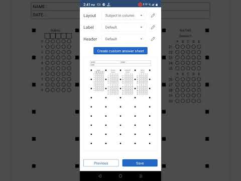 Create new exam using Evalbee mobile application