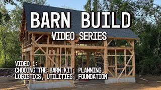 How To Build A Timber Frame Barn | Country Carpenter Barn  Kit, Logistics.  - Video 1