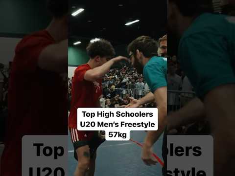 Top ranked high schoolers at 57kg in the U20 men’s freestyle division at the US Open 🤯