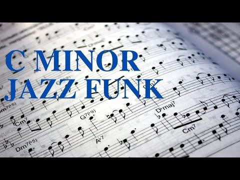 C minor fusion backing track