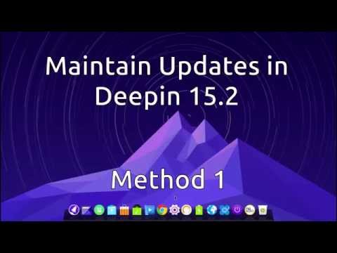 Manage Updates in Deepin 15.2