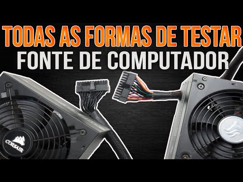 Como Testar Fonte de Pc de Cabos Pretos