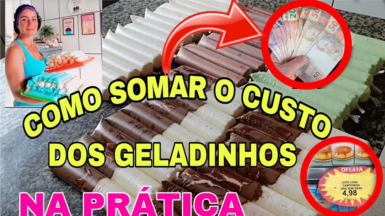 COMO SOMAR O CUSTO DOS GELADINHOS | NA PRÁTICA