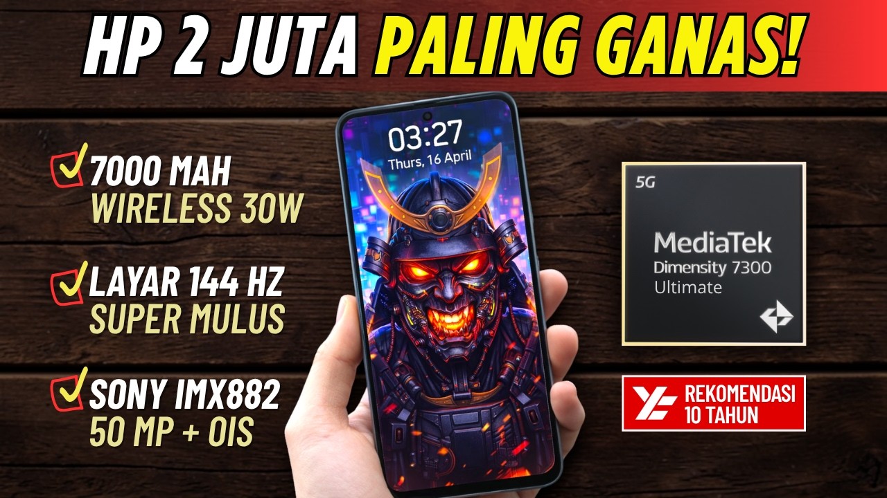 5 Rekomendasi HP 2 JUTAAN TERBAIK [2,5 - 2,9 JUTA] April 2026