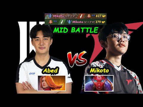 Abed vs Mikoto - MID BATTLE 7.34 EPIC GAME Dota 2