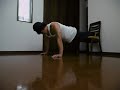 decline 200 push ups in one set　腕立て伏せ200回