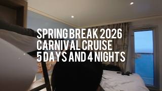 Carnival Firenze Cruise Day 2 (Spring Break 2026)
