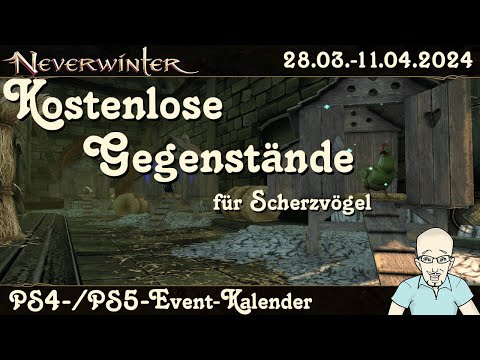 NEVERWINTER Kostenlose Gegenstände für Scherzvögel - 10 Tage Teilnahme Ereignisguide PS4/PS5 deutsch