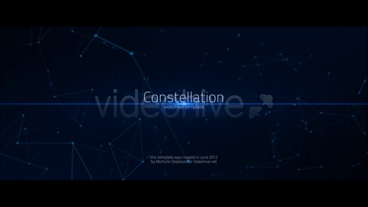 Constellation Titles - After Effects Template | Free Download