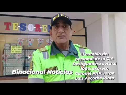 PUNO: CORONEL PNP ASEGURA CAMBIO DE EFECTIVOS POLICIALES EN DESAGUADERO TRAS ROBO VEHICULAR