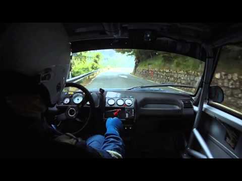 Cameracar Slalom Favale-Castello 2013 Luca Raspini 205 Rallye 3°classe S4