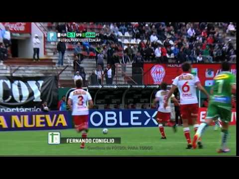 Gol de Coniglio. Huracán 0 - Sp. Belgrano 1. Fecha 16. Torneo Primera B Nacional 2014. FPT.