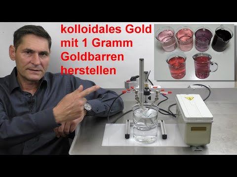 preiswert kolloidales Gold herstellen im Hochvolt-Plasma-Verfahren