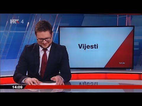 Voditelj vijesti HRT-a prasnuo u smijeh