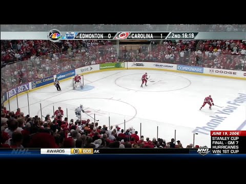 2006 Stanley Cup Final. Oilers vs Hurricanes - Game 7 highlights