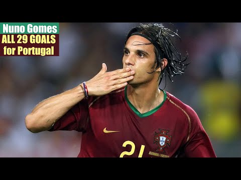 Nuno Gomes ◉ All 29 Goals for Portugal 🇵🇹