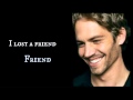 RZA- Destiny Bends Lyrics (PAUL WALKER ...