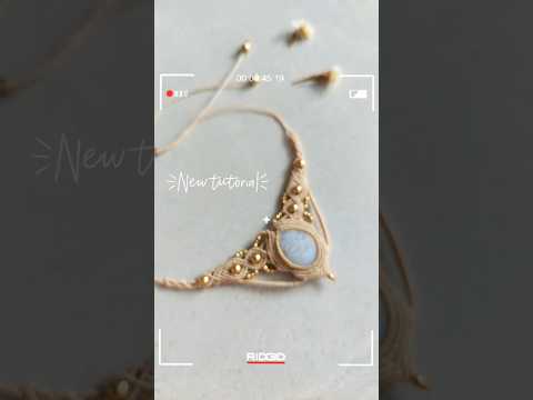new tutorial tomorrow 🌿 #macramenecklace #diy #tutorial #comingsoon #jewelrymaking