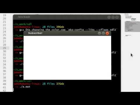 C SDL 04 Changing the Color
