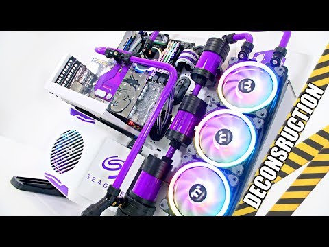 $4500 Ultimate Custom Liquid Cooled Gaming PC Build Deconstruction - Time Lapse Core P5 2018